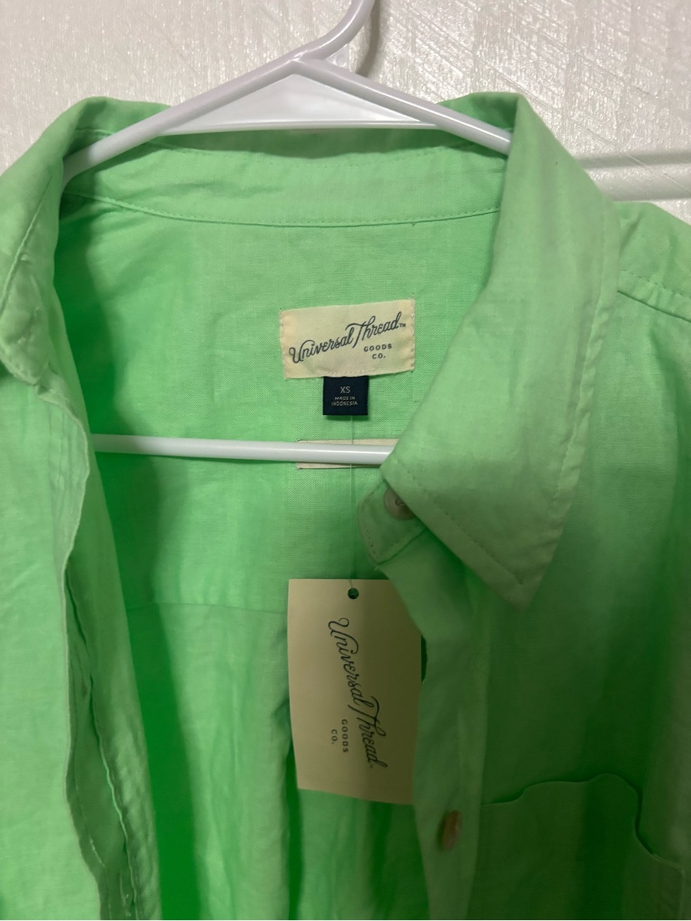 Universal Thread Light Green Button-Front Jacket - Picture 2 of 5